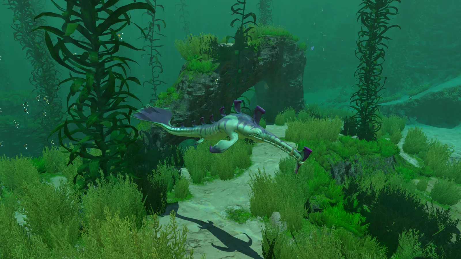 The Stalker in the Kelp Forest — official Subnautica Wiki screenshot