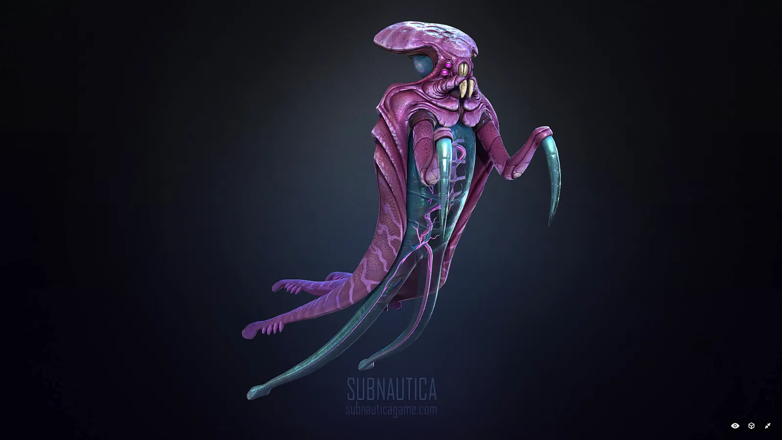 The Warper — official Subnautica Wiki fauna render