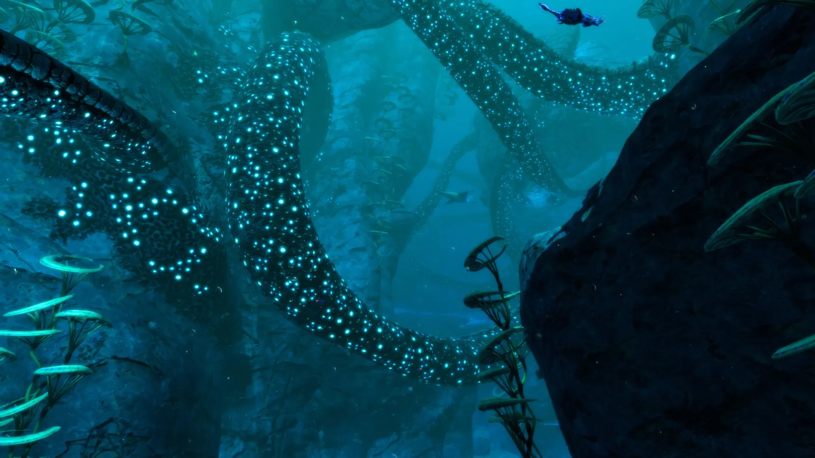 Official Subnautica: Below Zero wiki screenshot of the Twisty Bridges biome