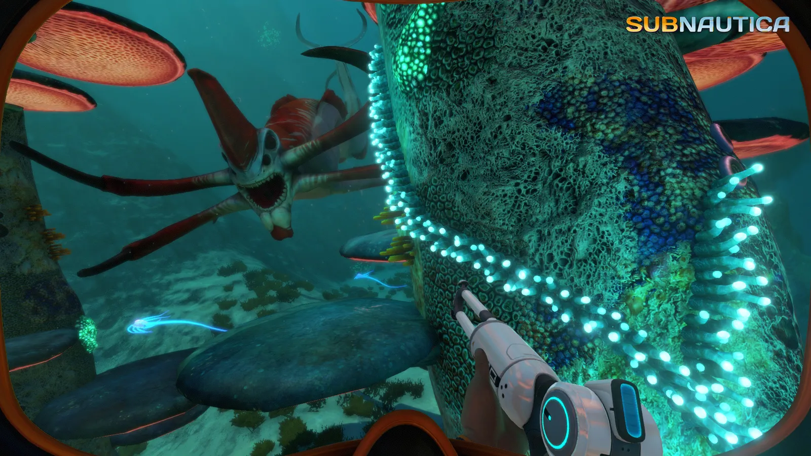 Official Subnautica gameplay screenshot from the Steam store page