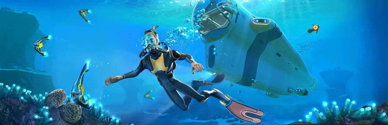 Official Subnautica wide key art