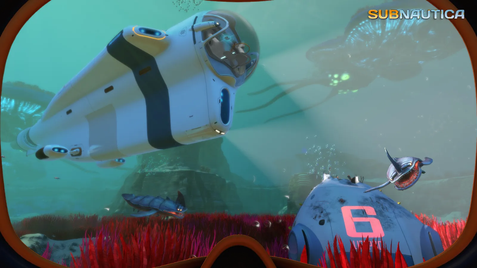 Official Subnautica gameplay screenshot from the Steam store page