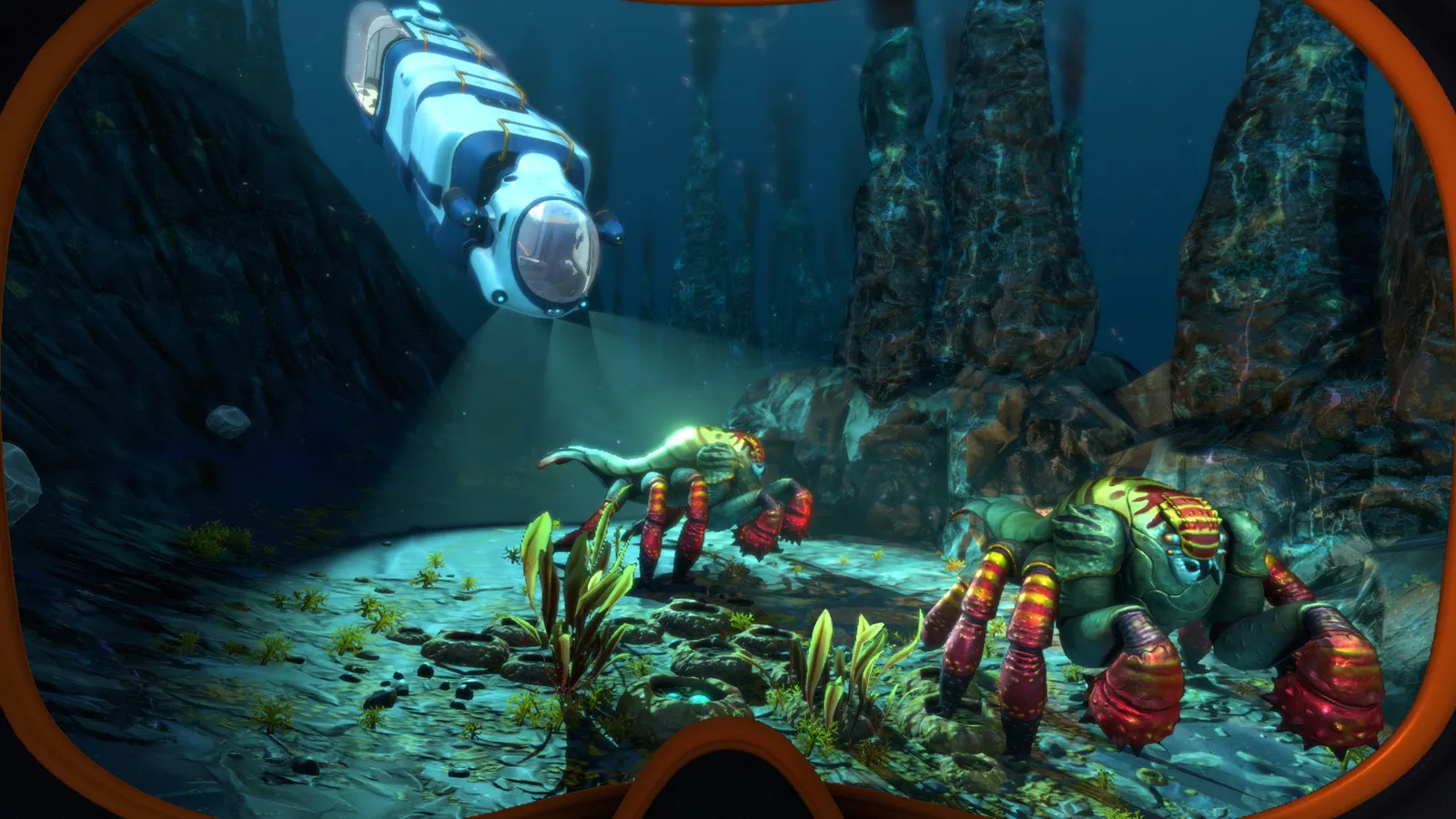 Official Subnautica gameplay screenshot from the Steam store page