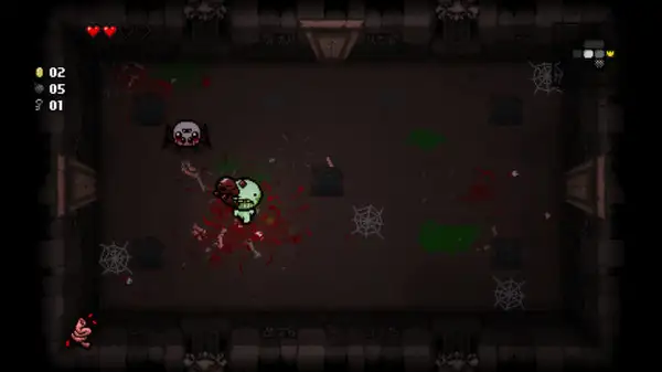 A room in The Binding of Isaac: Rebirth
