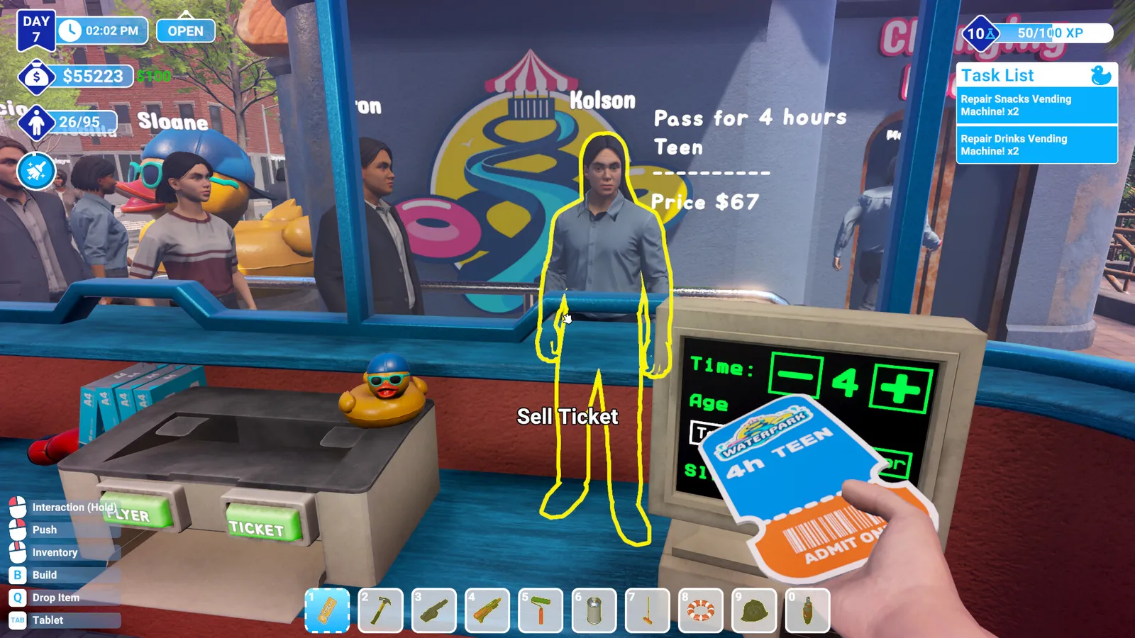 Waterpark Simulator official gameplay screenshot.